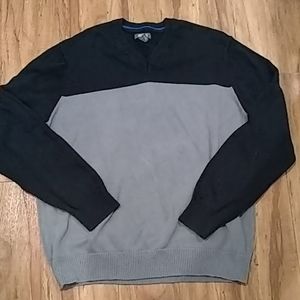 Kenneth Cole reaction black grey sweater